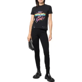 Small-Fit -mallinen kulunut graafinen jersey-T-paita ”Washed Black” 612964TMVH31055 Small-Fit -mallinen kulunut graafinen jersey-T-paita ”Washed Black” 612964TMVH31055