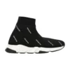 Speed 1.0 -tennarit ”White Logo Monogram Black Knit” 597425W2DBF1015