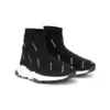 Speed 1.0 -tennarit ”White Logo Monogram Black Knit” 597425W2DBF1015