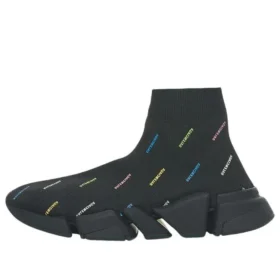 Speed 2.0 -tennarit ”Recycled Knit Black with Multicolor Allover Logo” 617196W2DF01088 Speed 2.0 -tennarit ”Recycled Knit Black with Multicolor Allover Logo” 617196W2DF01088