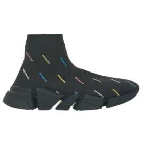 Speed 2.0 -tennarit ”Recycled Knit Black with Multicolor Allover Logo” 617196W2DF01088 Speed 2.0 -tennarit ”Recycled Knit Black with Multicolor Allover Logo” 617196W2DF01088