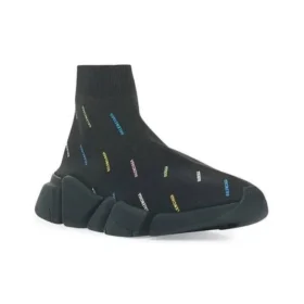 Speed 2.0 -tennarit ”Recycled Knit Black with Multicolor Allover Logo” 617239W2DF01088 Speed 2.0 -tennarit ”Recycled Knit Black with Multicolor Allover Logo” 617239W2DF01088