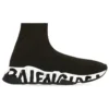 Speed Graffiti -tennarit ”Black Knit Black Graffiti Sole Unit” 605942W2DB71015