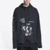 Speed Hunters Upside Down -huppari, oversized-malli ”Black Faded” 698156TMVD11000
