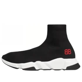 Speed-tennarit ”Musta neulos ja punainen BB-logo” 514218W05G01000 Speed-tennarit ”Musta neulos ja punainen BB-logo” 514218W05G01000