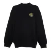 Sporty B Crest -logolla varustettu pyöreäkaulainen villapaita ”Black” 671125TLV60-1000