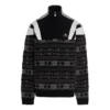 Sporty B Half Zip Track Mix -jacquardneulepusero ”Black Grey” 675289T16171240