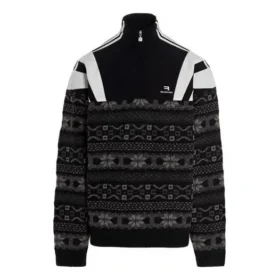 Sporty B Half Zip Track Mix -jacquardneulepusero ”Black Grey” 675289T16171240 Sporty B Half Zip Track Mix -jacquardneulepusero ”Black Grey” 675289T16171240