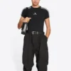 Sporty B kutistettu T-paita ”Black White” 704070TMVG43869