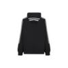 Sporty B -raidallinen hihallinen huppari, oversized-malli ”Black White” 704023TMVG23869