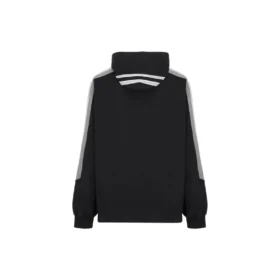 Sporty B -raidallinen hihallinen huppari, oversized-malli ”Black White” 704023TMVG23869 Sporty B -raidallinen hihallinen huppari, oversized-malli ”Black White” 704023TMVG23869