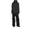 Sporty B -raidallinen hihallinen huppari, oversized-malli ”Black White” 704023TMVG23869