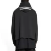 Sporty B -raidallinen hihallinen huppari, oversized-malli ”Black White” 704023TMVG23869