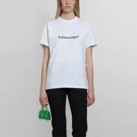 SS21 Casual Alphabet Logo -painatus, suuri, lyhythihainen, valkoinen 612965TIV549040 SS21 Casual Alphabet Logo -painatus, suuri, lyhythihainen, valkoinen 612965TIV549040