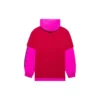 SS21 huppullinen Splicing-pitkähihainen unisex-takki, vaaleanpunainen ja punainen, 657037TKV826295
