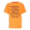 SS21 Kirjainpainatus Pyöreä kaulus Oranssi 612965TJVI37513