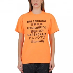 SS21 Kirjainpainatus Pyöreä kaulus Oranssi 612965TJVI37513 SS21 Kirjainpainatus Pyöreä kaulus Oranssi 612965TJVI37513