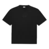SS21-logokuvioinen pyöreäkaulainen lyhythihainen unisex-paita, musta 641655TKV711069