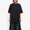 SS21-logokuvioinen pyöreäkaulainen lyhythihainen unisex-paita, musta 641655TKV711069