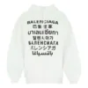 SS21-logopainettu huppari, valkoinen 641529TJVI69040