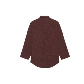 SS21 Oversize-ruudullinen pitkähihainen paita, ruskea 658806TKM366100 SS21 Oversize-ruudullinen pitkähihainen paita, ruskea 658806TKM366100