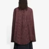 SS21 Oversize-ruudullinen pitkähihainen paita, ruskea 658806TKM366100