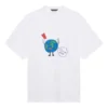 SS21 Retro Plain Weave Large Fit lyhythihainen unisex-valkoinen T-paita 657059TKV949000