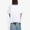 SS21 Retro Plain Weave Large Fit lyhythihainen unisex-valkoinen T-paita 657059TKV949000