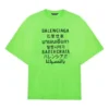 SS21 Word Pattern lyhythihainen unisex vihreä 641614TJVI34162