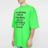 SS21 Word Pattern lyhythihainen unisex vihreä 641614TJVI34162