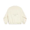SS24-logo ja nuottikuvioinen villapaita ”Beige” 699212TMVO69069