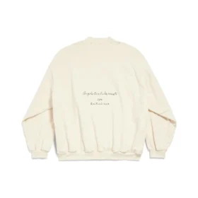 SS24-logo ja nuottikuvioinen villapaita ”Beige” 699212TMVO69069