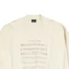 SS24-logo ja nuottikuvioinen villapaita ”Beige” 699212TMVO69069