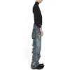 Super Destroyed Baggy Housut ”Light Blue” 745248TNW014012