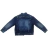 Takalogolla varustettu Denim-takit ”Blue” 557351TBP484009