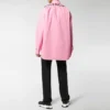 Takalogolla varustettu puuvillapopliinipaita ”Pink” 556878TEM095630