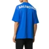 Takapainatuslogolla varustettu puuvillainen T-paita ”Blue” 570805THV808077