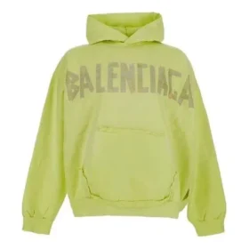 Tape Type Ripped Pocket -huppari, oversized-malli, ”Fluo Yellow” 744441TOVB17204