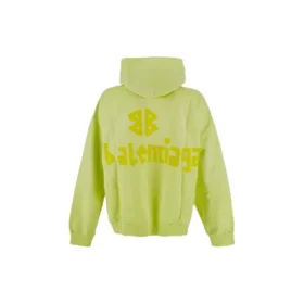 Tape Type Ripped Pocket -huppari, oversized-malli, ”Fluo Yellow” 744441TOVB17204