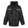 Tekninen kangas, ylisuuri parka, jossa jersey-sisäosa ”Black” 746450TOO321000