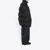 Tiikerin vuosi -ylisuuri topattu untuvatakki ”Black” 682695TLO061000
