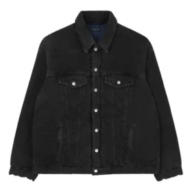 Topattu japanilainen Denim-takit ”Black” 681689TIWA21440
