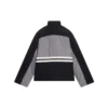 Topattu suppilokaulainen verryttelytakit ”Grey Black” 675462-TKO48-1000