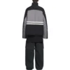 Topattu suppilokaulainen verryttelytakit ”Grey Black” 675462-TKO48-1000