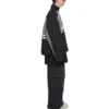 Topattu suppilokaulainen verryttelytakit ”Grey Black” 675462-TKO48-1000