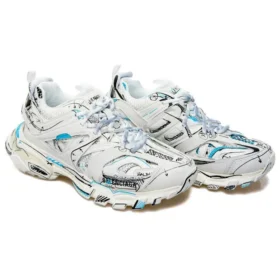 Track 1.0 -tennarit ”White Blue Mesh and Nylon Graffiti” 542023W3SRA9014