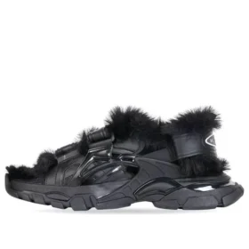 Track-sandaalit ”Fake Fur Black” 668560W3CQ31000