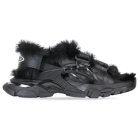 Track-sandaalit ”Fake Fur Black” 668560W3CQ31000