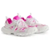 Track Sock -tennarit ”Valkoinen ja neonpinkki neulos ja nailon” 736328W3SKC9055