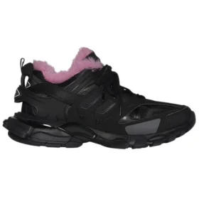 Track-tennarit ”Black Fake Fur Pink” 668555W3CQ61050